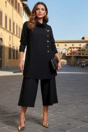 coatigan dress black