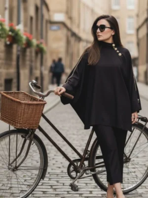 The 'Black Cascade' Poncho
